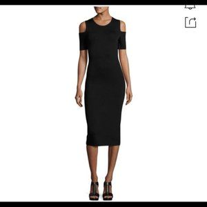 Michael Kors Cold Shoulder Knit Sheath Dress